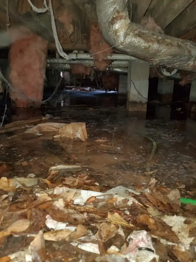 Crawl space flood assessment for Commercial Water Damage Restoration in Terrace Heights