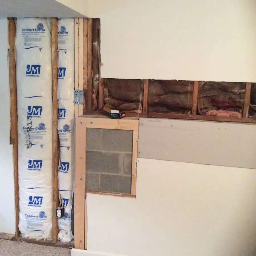 Wall insulation replacement during Contents Cleaning & Restoration in Terrace Heights
